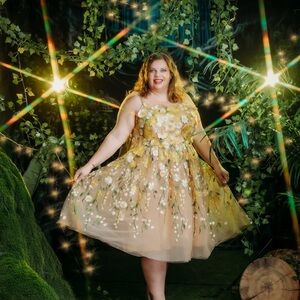 Jessakae NWOT Blossom Floral Embellished Dress 3x